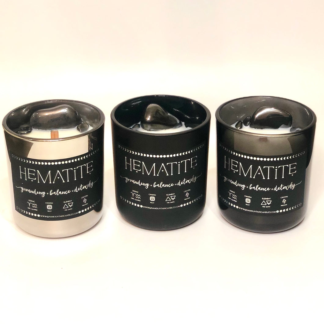 Hematite Intention Candle