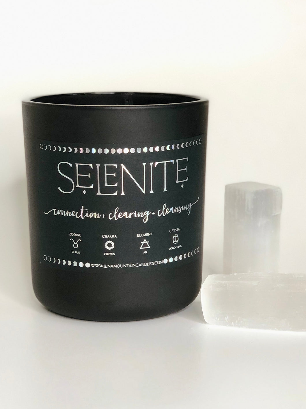 Selenite Intention Candle
